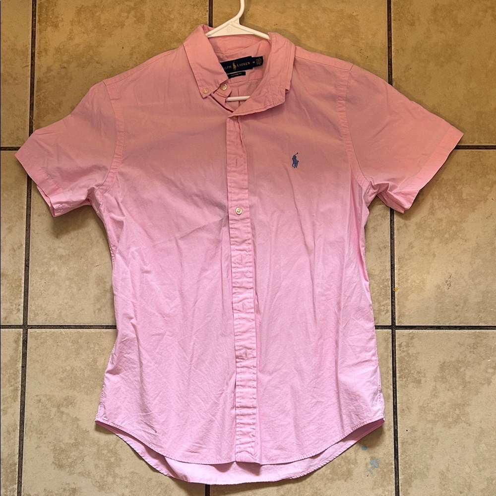 Ralph Lauren Men's Pink Button Down Shirt